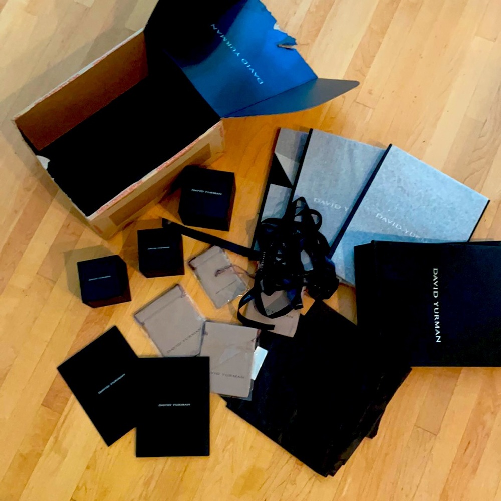 Lot of David Yurman packaging